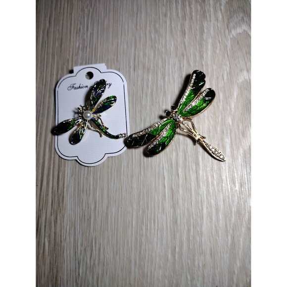 2 Dragonfly Brooches - Picture 4 of 5